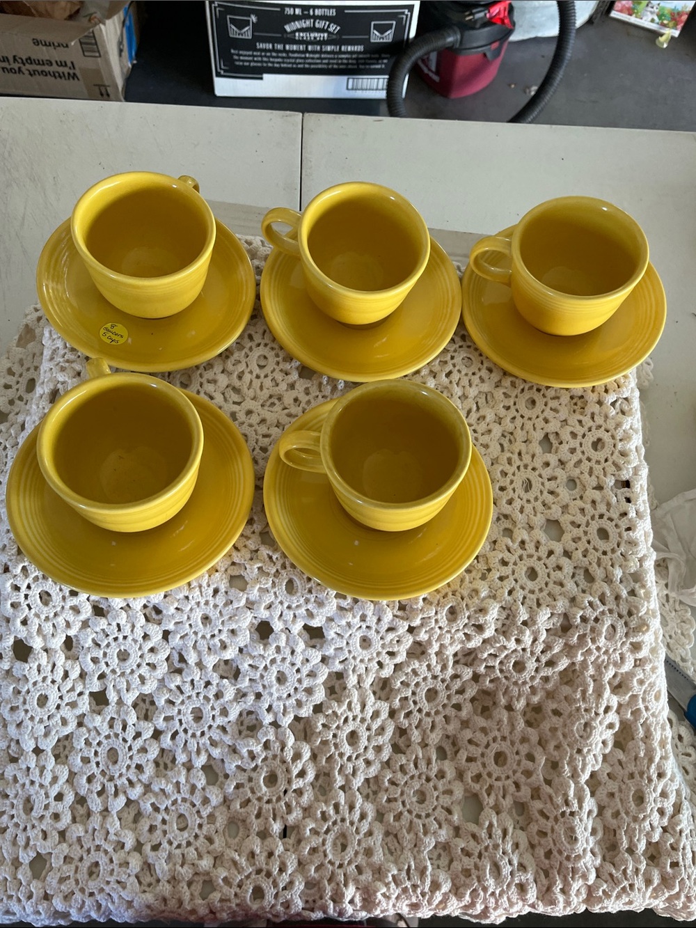 Vintage Fiestaware Sunflower Yellow cup & saucer